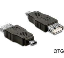 Delock Adapter USB mini male  USB 2.0-A female OTG (65399)
