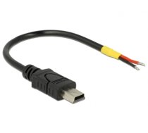 Delock Cable USB 2.0 Mini-B male > 2 x open wires power 10 cm Raspberry Pi (85251)