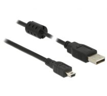 Delock Cable USB 2.0 Type-A male  USB 2.0 Mini-B male 0.5 m black (84911)