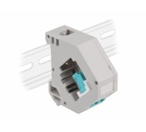 Delock DIN rail Adapter with Keystone LC Duplex female to LC Duplex female aqua (87194)