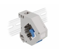 Delock DIN rail Adapter with Keystone LC Duplex female to LC Duplex female blue (87189)