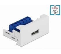 Delock Easy 45 Module USB 2.0 Type-A female to Terminal Block 22.5 x 45 mm (81343)