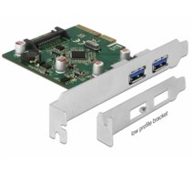 Delock PCI Express x4 Card to 2 x external USB 3.1 Gen 2 Type-A female (90298)