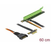 Delock Riser Card PCI Express x1 to x16 with flexible cable 80 cm (85763)