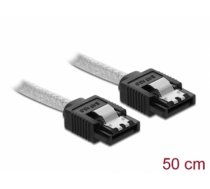 Delock SATA 6 Gb/s Cable 50 cm transparent (85342)