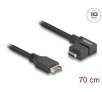 Delock USB 10 Gbps Cable Type-E Key A 20 pin male to USB Type-C™ female angled 70 cm (85759)