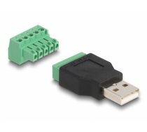 Delock USB 2.0 Type-A male to Terminal Block Adapter 2-part (65971)