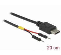Delock USB Power Cable Type-C to 2 x pin header male separate power 20 cm (85419)