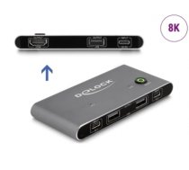 Delock USB-C™ KVM Switch to HDMI 8K 60 Hz with USB 2.0 (11486)