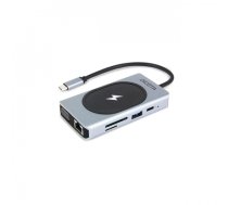 Dicota USB-C 10-in-1 Charging Hub 4K PD 100W silver (D32059)