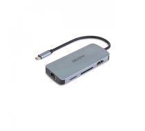Dicota USB-C 8-in-1 Multi Hub 4K PD 100W silver (D32062)