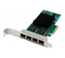 Digitus 4 port Gigabit Ethernet network card, RJ45, PCI Express, Intel I350 (DN-10114)