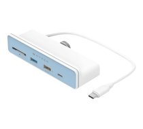 Hyper | HyperDrive USB-C 6-in-1 Form-fit Hub with 4K HDMI for iMac 24" | HDMI ports quantity 1 (HD34A8)