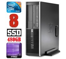 HP 8100 Elite SFF i5-650 8GB 480SSD DVD WIN10Pro (RW5373)