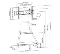 Maclean MC-455 Freestanding Corner TV Stand in Bauhaus Style, Free-standing TV Holder with Two Levels, Made of Wood, Load Capacity up to 10 kg, TV Mount up t (B7093A0D6789E8F5924F0A663C19F3FB400B69DA)