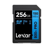 Lexar | Memory Card | Professional 800x PRO | 256 GB | SDXC | Flash memory class UHS-I (LSD0800P256G-BNNNG)