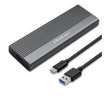 Obudowa | kieszeń na dysk SSD M.2 | SATA | NGFF | USB-C | Super  speed 6Gb/s | 2TB | Szara (52267)