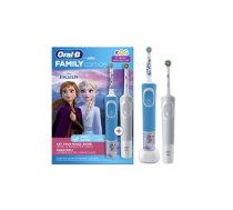 Oral-B | Electric Toothbrush | D100 Kids Frozen + Vitality Pro D103 | Rechargeable | For adults and children | Number of brush heads included 2 | Number of teeth brushing modes 3 (D100 Kids Frozen)