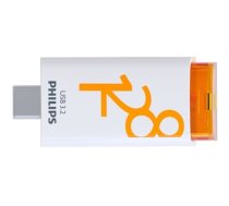 PHILIPS USB-C 3.2 Gen 1 Flash Drive Click sunrise Orange 128GB  (MAN#FM12FD175B/00)