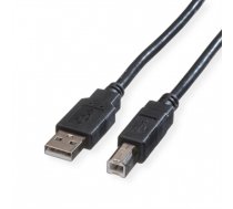 ROLINE GREEN USB 2.0 Cable, A - B, M/M, black, 0.8 m (11.44.8808)