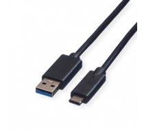 ROLINE GREEN USB 3.2 Gen 1 Cable, A-C, M/M, black, 0.5 m (11.44.9010)