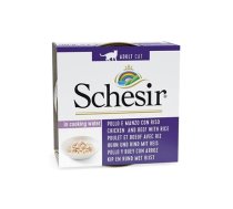 SCHESIR in cooking water Chicken and beef with rice - wet cat food - 85 g (5CCC8BECB88940A81C88E94824AC5B53A37F48DD)