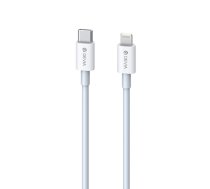 USB kabelis Devia Smart PD Type-C į Lightning 1.0m 20W 3A baltas (42314)