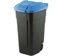 Atkritumu tvertne uz riteņiem 110L melna|zila (2912900857)