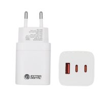 Charger EXTRA DIGITAL GaN 2x USB Type-C, USB Type-A: 65W, PPS (SC230303)