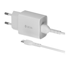 Devia Smart 2x USB 2.4A Charger + USB-C cable (RLC-526-EC305)
