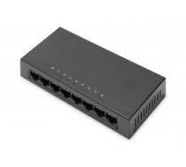 Digitus 8-Port Switch, 10/100 Mbps Fast Ethernet, Unmanaged, Metall Housing (DN-80069)