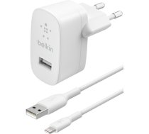 Įkroviklis Belkin Boost Charge USB-A 12W + Lightning kabelis baltas (51877)