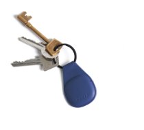 Mujjo Canopy Keychain for AirTag - Monaco Blue (MUJJO-KY-001-BL)