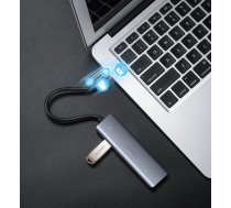 UGREEN USB 3.0 4 Ports Hub USB-C to 4x USB 3.0 + micro USB (Gray) (6957303873364)
