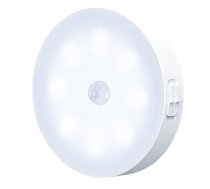 Elight W3 Sienas fiksācijas Led 1W nakts baterejas Lampa 6000K ar kustības / krēslas sensoru USB-C Balta (ELIG-W36K)