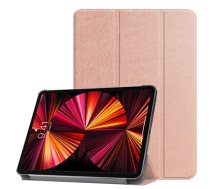 iLike Tri-Fold Plāns Eko-Ādas Statīva Maks iPad Mini 5 7.9'' (2019) 5th / Mini 4 (2015) 4th Rozīgi Zeltaina (ILK-TRC-A1-RG)