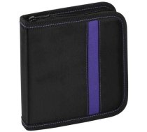 Vivanco CD/DVD wallet for 24, black/purple (31788) (31788)