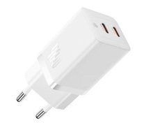 Wall Charger Baseus GaN5 40W  2x USB C (White) (CCGP180102)