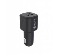 Car Charger PD USB 20W+ QC 3.0 18W By Muvit Black (MCDCC0010)