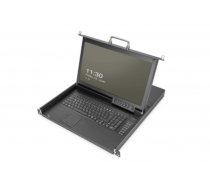 Digitus Modular HD LCD KVM console with 17" TFT (43.2cm), 8-port HDMI KVM connection, touchpad, German keyboard layout (DS-72220-6GE)