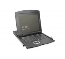 Digitus Modular HD LCD KVM console with 19" TFT, 8-port HDMI KVM connection, touchpad, German keyboard layout (DS-72221-6GE)