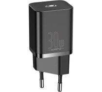 Baseus Super Si ātrais lādētājs USB-C / 30W melns (6953156205062)