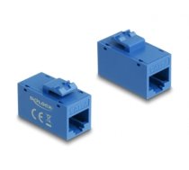 Delock Keystone Module RJ45 jack to RJ45 jack Cat.6A UTP blue (90642)