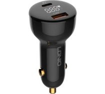 LDNIO C101 Car Charger  USB + USB-C  100W + USB-C to USB-C Cable (Black) (C101 Type C-Type C)