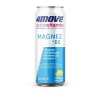 Karbonizēts dzēriens ar magniju un vitamīniem 4MOVE ACTIVE, ar saldinātājiem, bundžā, 0.5l (DEP) (450-24830)