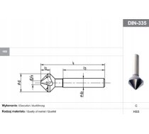 Fanar POGLEBIACZ DIN 335-C 90"*30 HSS T1-040010-0300