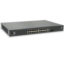 Level One LevelOne GTL-2881 tīkla pārslēgs Vadīts L3 Gigabit Ethernet (10/100/1000) Pelēks GTL-2881