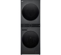 LG | Washing machine with dryer | WT1210BBF | Energy efficiency class A/C | Front loading | Washing capacity 12 kg | 1400 RPM | Depth 66 cm | Width 60 cm | Display | LED | Drying system | Drying capacity 10 kg | Steam function | Wi-Fi | Black WT1210BBF