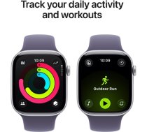 Apple Watch Series 11 GPS 46mm Silver Aluminium Case with Purple Fog Sport Band - M/L | Apple MEVA4ET/A