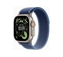 Apple Watch Ultra 3 GPS + Cellular 49mm Natural Titanium Case with Blue/Bright Blue Trail Loop - M/L | Apple MEWU4ET/A